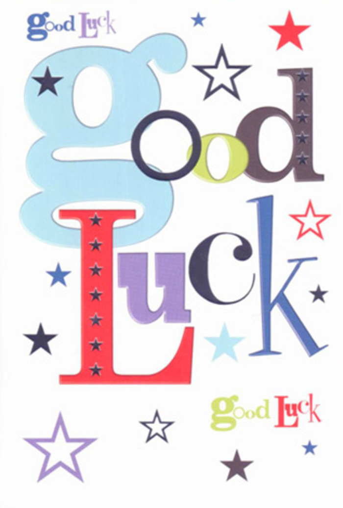 This vibrant good luck card is a visual celebration straight from the creative heart of Leytonstone. Carefully designed type pops with colour-wide swaths of pastel blue, elegant red, midnight black, and spirited green-while stars in every size and shade scatter across a white expanse, as if luck itself is written into the landscape. The composition is modern yet inviting, each letter and star carving out space for hope and encouragement. It's the kind of card you'd find at Leytonstone Florist, chosen for someone about to face an audition near Church Lane or take their first steps toward a new beginning in leafy Bushwood. The crisp, smooth card surface is pleasing beneath the fingertips, reminiscent of the fine materials we use to wrap bouquets for delivery throughout Leytonstone. Like a chorus of friends cheering from the sidelines, the design sparkles with warmth, belief, and gentle confidence, making each good luck wish feel personal and deeply rooted in the local spirit.